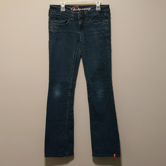 EDC by Esprit Women's Black Low Rise Straight Cut Jeans Size Small (25") - Picture 1 of 10